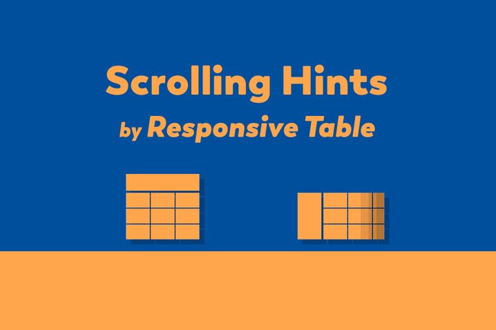 Responsive Table design that swipes